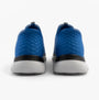 Skechers 232457/BLBK SUMMITS - HIGH RANGE Mens Trainers Blue/Black back view showing comfortable mesh upper and rubber sole.