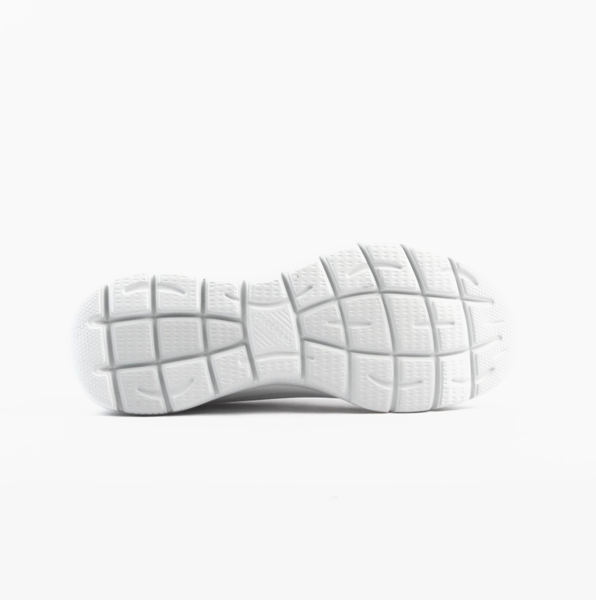 Skechers 232457/WHT SUMMITS - HIGH RANGE Mens Trainers White sole view with textured rubber pattern.