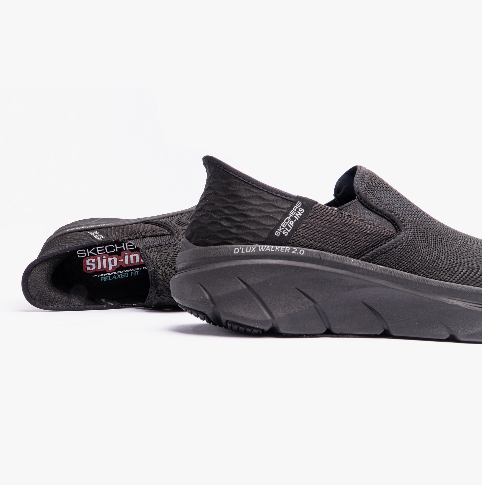 Skechers 232463/BBK D'LUX WALKER 2.0 - REELER Mens Trainers Black