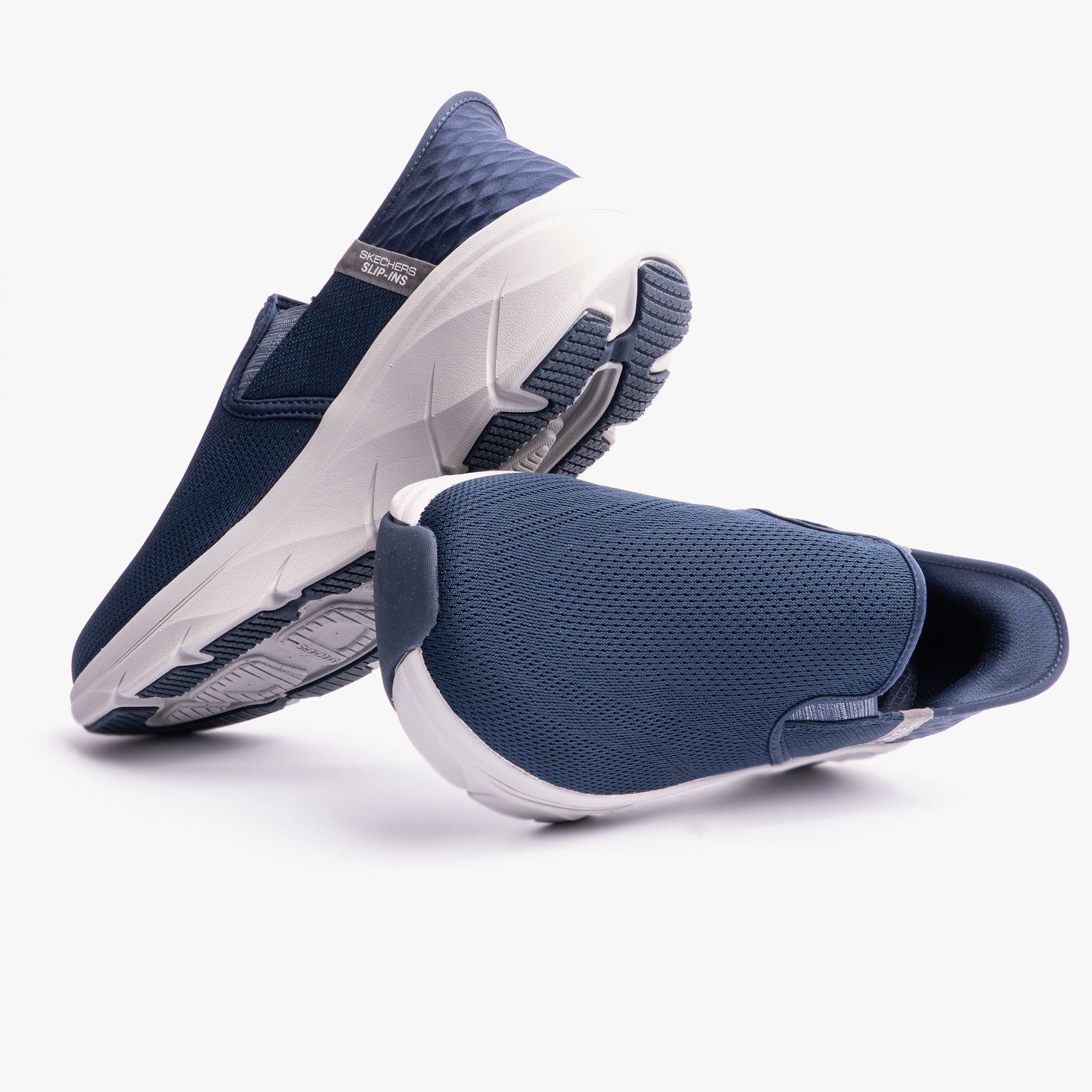 Skechers D'LUX WALKER 2.0 REELER Mens Trainers Navy