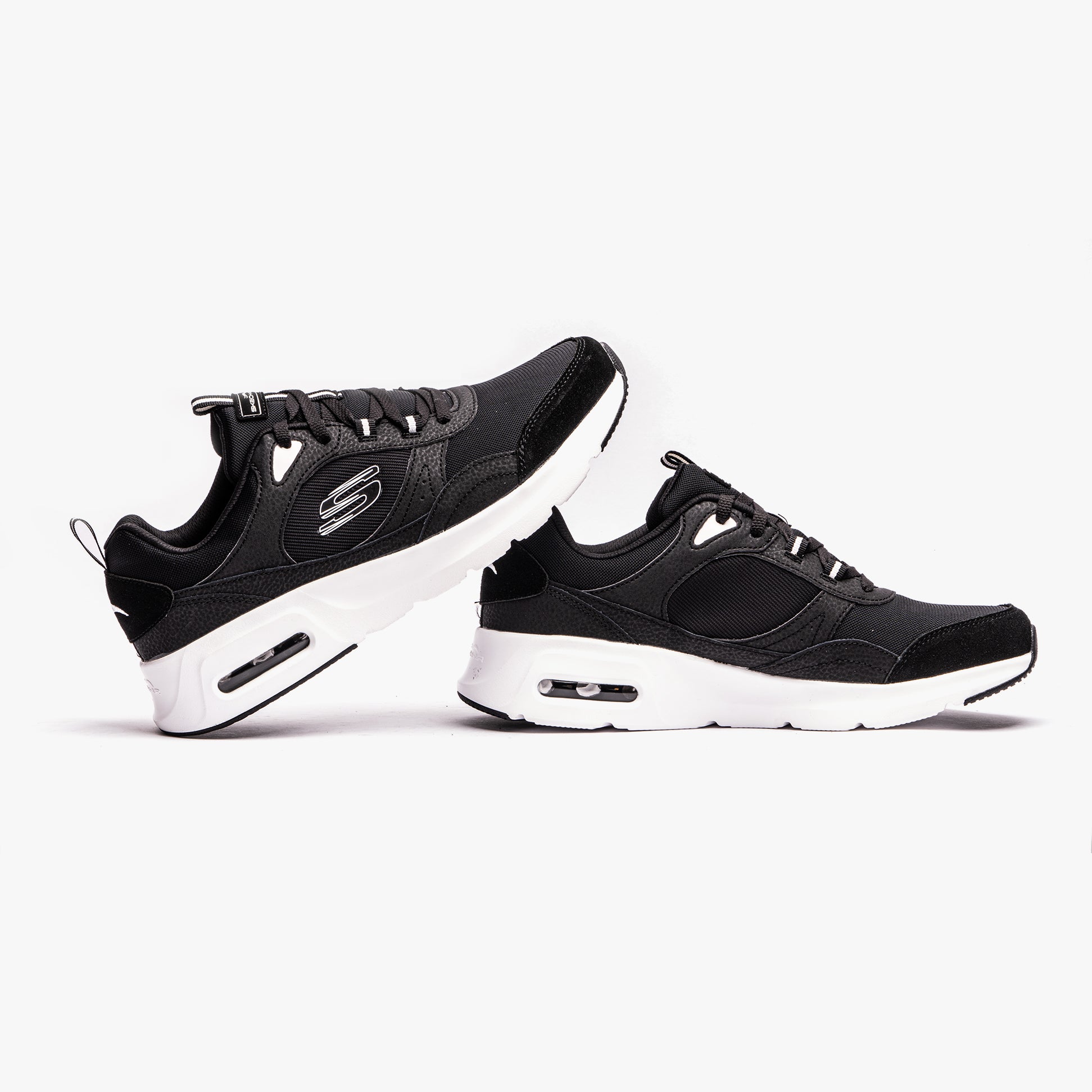 Skechers 232646/BKW SKECH-AIR COURT - HOMEGROWN Mens Trainers Black