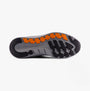Skechers 232702/NVOR ARCH FIT 2.0 - THE KEEP Mens Trainers Navy/Orange bottom view with rubber sole and orange accents.