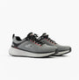 Skechers 232843/CCBK EDGERIDE - CONTENTION Mens Trainers Charcoal/Black side view showcasing mesh upper and lace-up design.