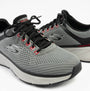Skechers 232843/CCBK EDGERIDE - CONTENTION Mens Trainers Charcoal/Black side view with black laces and breathable upper.