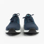 Skechers 232843/NVBL EDGERIDE - CONTENTION Mens Trainers Navy front view showcasing lace-up design and mesh upper.
