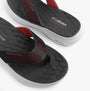 Skechers 232894/BKRD VAPOR FOAM SANDAL - SAYTO Mens Sandals Black/Red top view, showing design and materials.