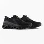Skechers 232921/BBK GLIDE-STEP ALTUS Mens Trainers Black side view showcasing synthetic mesh upper and lace-up closure.