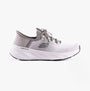 Skechers 232932/WGY EDGERIDE - RAYGO Mens Trainers White/Gray side view with lace-up design and breathable textile upper.