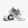 Skechers 232932/WGY EDGERIDE - RAYGO Mens Trainers White/Gray side view with focus on upper and sole construction.