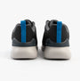 Skechers 232971/BKBL SKECH-AIR DYNAMIGHT 2.0 - DUR Mens Trainers Black/Blue rear view showcasing design and color details.