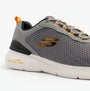Skechers 232971/CCYL SKECH-AIR DYNAMIGHT 2.0 - DUR Mens Trainers Charcoal/Yellow side view showing upper mesh detail and logo.