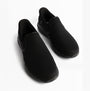 Skechers 233103/BBK EQUALIZER 6.0 - STOAVER Mens Trainers Black top view showing slip-on design and mesh upper.