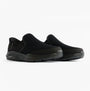 Skechers 233103/BBK EQUALIZER 6.0 - STOAVER Mens Trainers Black side view showing comfortable slip-on design