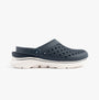 Skechers 243283/NVW GO WALK 7 FOAMIES - AMBITION Mens Sandals Navy/White side view showing breathable EVA design.