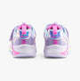 Skechers 302298-L/N-UNICORN CHASER Girls Trainers Lavender/Multi back view showing multicolor design and lace-up closure