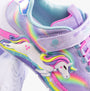 Skechers 302298-L/N-UNICORN CHASER Girls Trainers Lavender/Multi detail view of unicorn design and colors