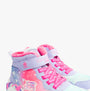 Skechers 303057L/LVHP UNICORN DREAMS - MAGICAL COVE Girls Trainers Lavender/Hot Pink side view with high top design.