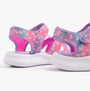 Skechers 303109L/LVMT JUMPSTERS - BUTTERFLY BRIGHTS Girls Sandals Lavender/Multi back view showing sparkly design.