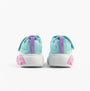 Skechers 303158N/TQMT PLAY SCENE - FUN SQUAD Girls Trainers Turquoise Multi back view showcasing colorful details.