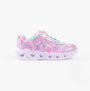 Skechers 303257L/LVMT HEART LIGHTS - BOOGIE LOVE Girls Trainers Lavender Multi side view featuring heart pattern.