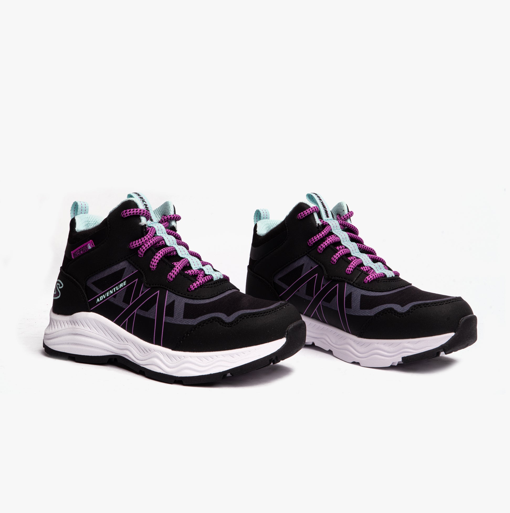 Skechers 303417L/BKAQ ADVENTURE BLITZ - FUN PURSUIT Girls Sport Black/Aqua