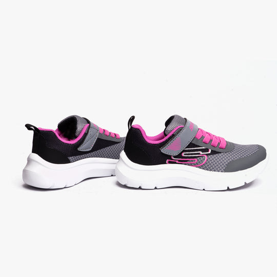 Skechers SKECH FAST TRENDING COLOR Girls Trainers Black/Gray