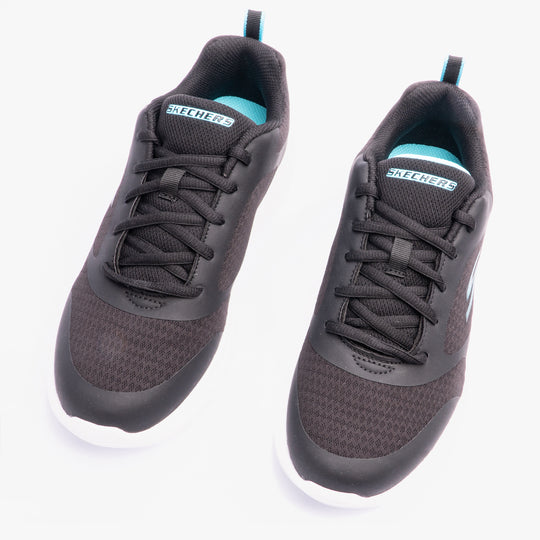 Skechers GO RUN 400 V2 Girls Trainers Black/Blue