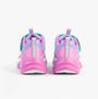 Skechers 303712L/TQMT COSMIC GLOW Girls Trainers Turquoise Multi back view with pink and turquoise design.