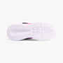 Skechers 303714L/BKHP SOLA GLOW - OMBRE DE Girls Trainers Black/Hotpink bottom view with rubber sole design.