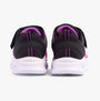 Skechers 303714L/BKHP SOLA GLOW - OMBRE DE Girls Trainers Black/Hotpink back view showing black and hot pink design.