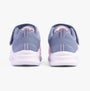 Skechers 303714L/GYLP SOLA GLOW - OMBRE DE Girls Trainers Gray/Light Pink back view showing details and colors.