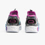 Skechers 303755L/BKMT INFINITE HEART LIGHTS - ETERN Girls Trainers Black/Multi rear view with colorful details.