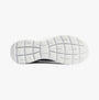 Skechers 303919L/BLK SUMMITS Girls Trainers Black sole view showing rubber bottom design and traction features.