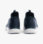 Skechers 303919L/NVY SUMMITS Girls Trainers Navy back view showing synthetic mesh design and rubber sole.