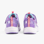 Skechers 303920L/LVMT GO-RUN-ACCELERATE Girls Trainers Lavender/Multi back view with low top design and colorful accents.