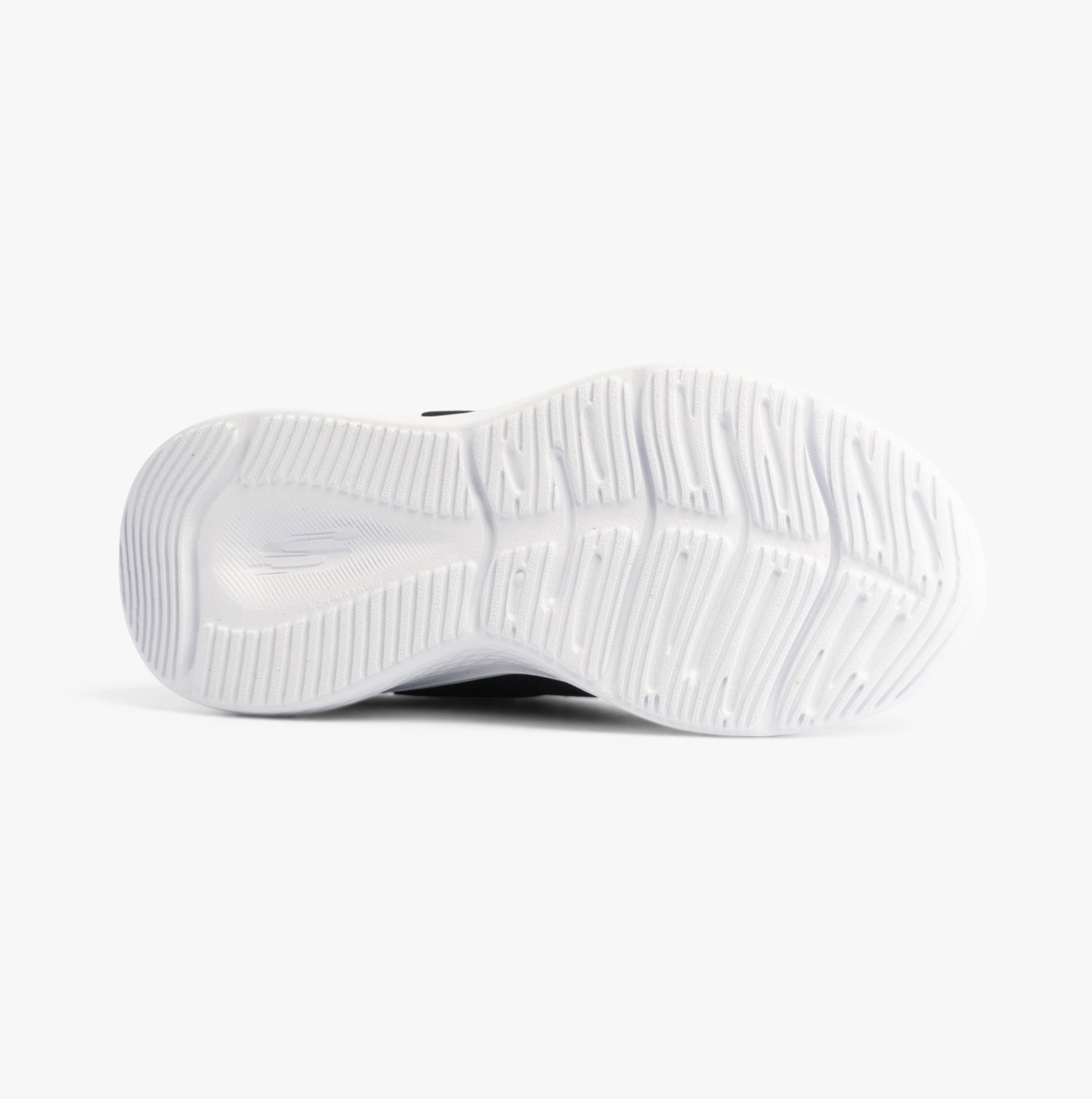 Skechers 303934L/BLK SKECH-LITE PRO Girls Trainers Black bottom view showing rubber sole texture.