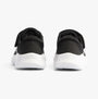 Skechers 303934L/BLK SKECH-LITE PRO Girls Trainers Black rear view with black synthetic upper and white sole.