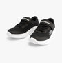 Skechers 303934L/BLK SKECH-LITE PRO Girls Trainers Black front view featuring lace-up design and synthetic upper.