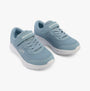 Skechers 303934L/LTBL SKECH-LITE PRO Girls Trainers Light Blue side view, showcasing comfortable lace-up design.