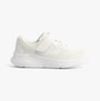Skechers 303934L/WHT SKECH-LITE PRO Girls Trainers White side view with lace-up and strap closure, showcasing casual style and synthetic upper.