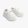 Skechers 303934L/WHT SKECH-LITE PRO Girls Trainers White front view, casual synthetic trainers with low top and lace-up closure.
