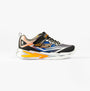 Skechers 400139N/BKSL S LIGHTS FLEX-GLOW ULTRA Boys Trainers Black/Silver side view showcasing vibrant design and lightweight features.