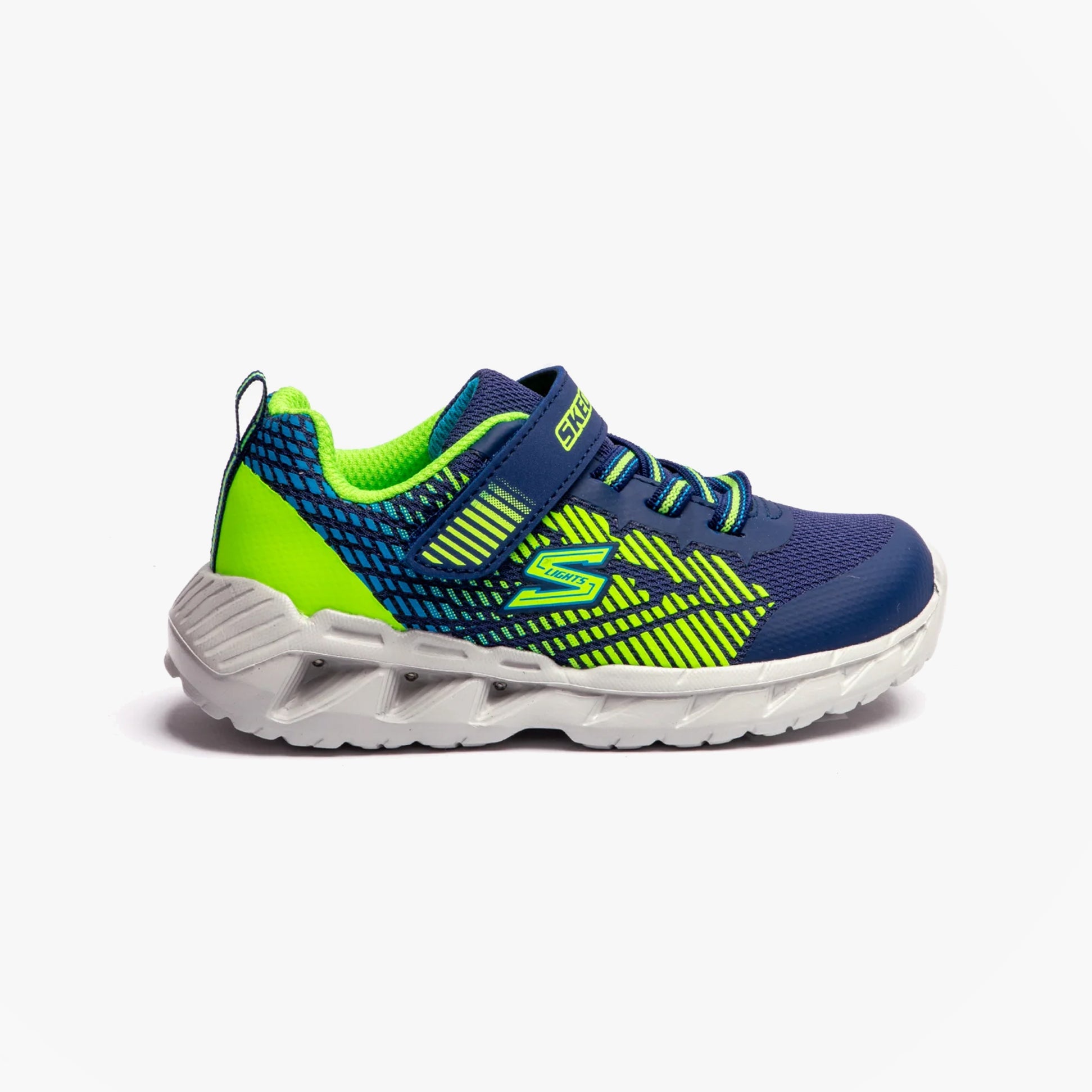 Skechers 401506N/NVLM MAGNA-LIGHTS-GRAX Boys Sport Navy/Lime