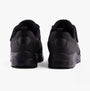 Skechers 403640L/BBK UNO LITE - ECHO SURGE Boys Trainers Black back view showing lace-up design and low top style.