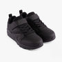 Skechers 403640L/BBK UNO LITE - ECHO SURGE Boys Trainers Black side view showing lace-up design and synthetic upper.