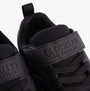 Skechers 403640L/BBK UNO LITE - ECHO SURGE Boys Trainers Black close-up view showing shoe details and branding.