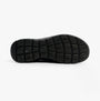 Skechers 403833L/BBK SUMMITS - HIGH RANGE Boys Trainers Black sole view showing rubber traction pattern.
