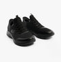 Skechers 403833L/BBK SUMMITS - HIGH RANGE Boys Trainers Black, side view showcasing the mesh upper and slip-on design.