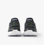 Skechers 403848L/NVBK METEOR-LIGHTS-BRISK-BEAMS Boys Trainers Navy/Black front view showing laces and round toe design.