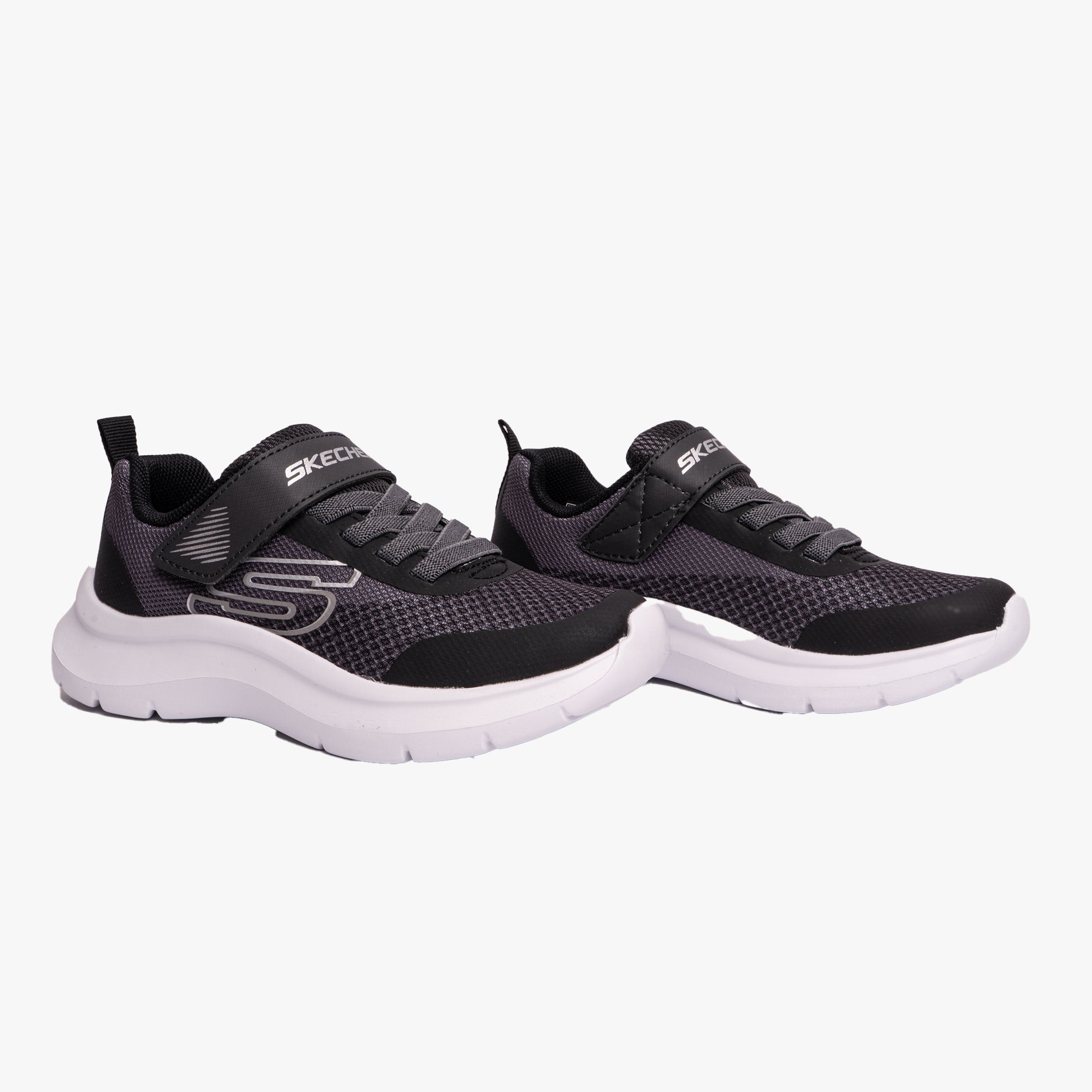 Skechers SKECH FAST SOLAR-SQUAD Boys Trainers Charcoal/Black